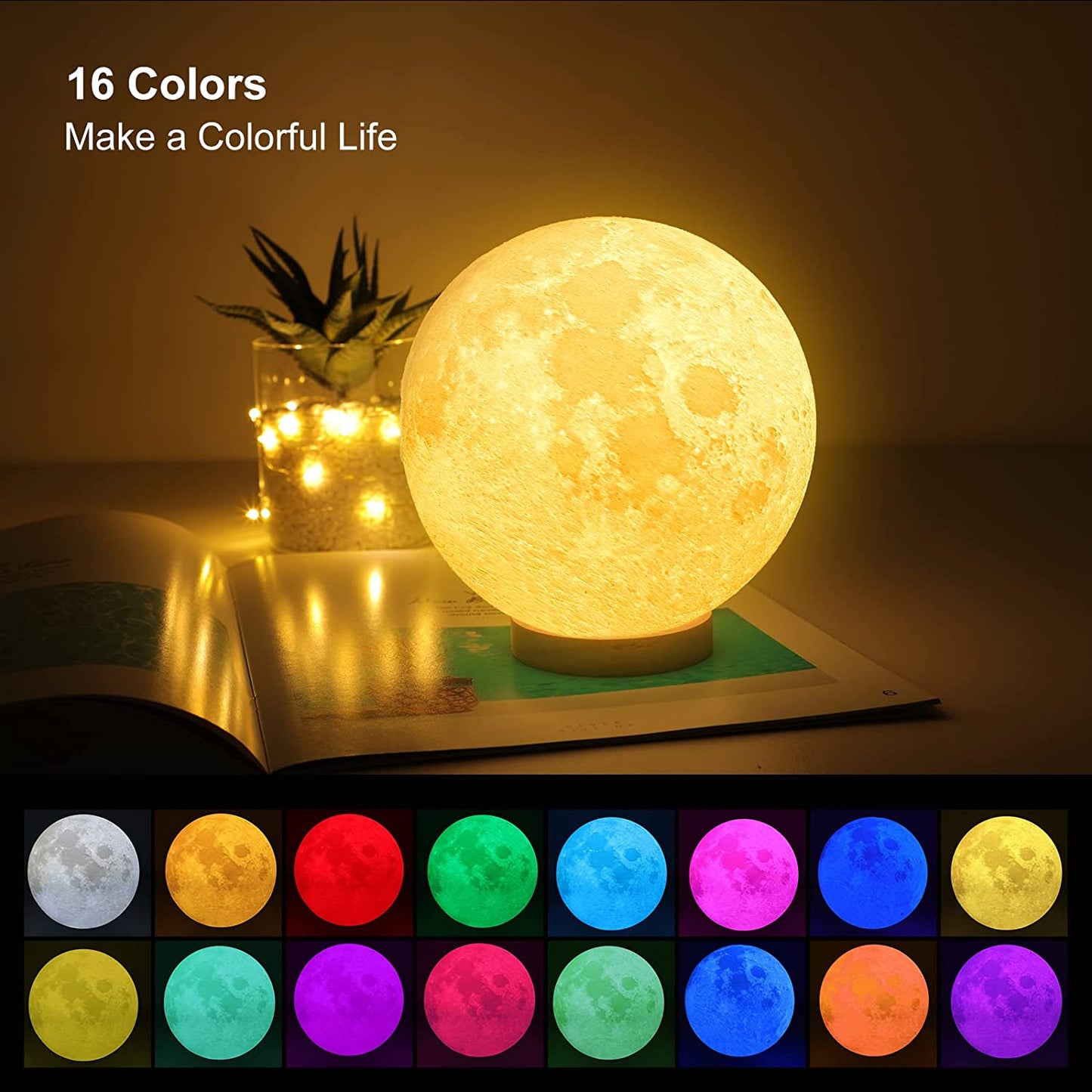 3D Galaxy Ball Moon Lamp