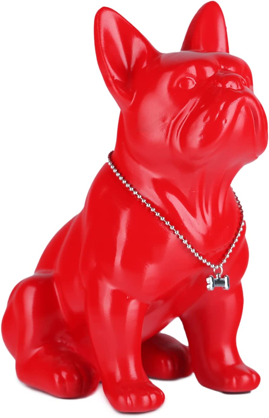 English Bulldog Necklace Holder Statue