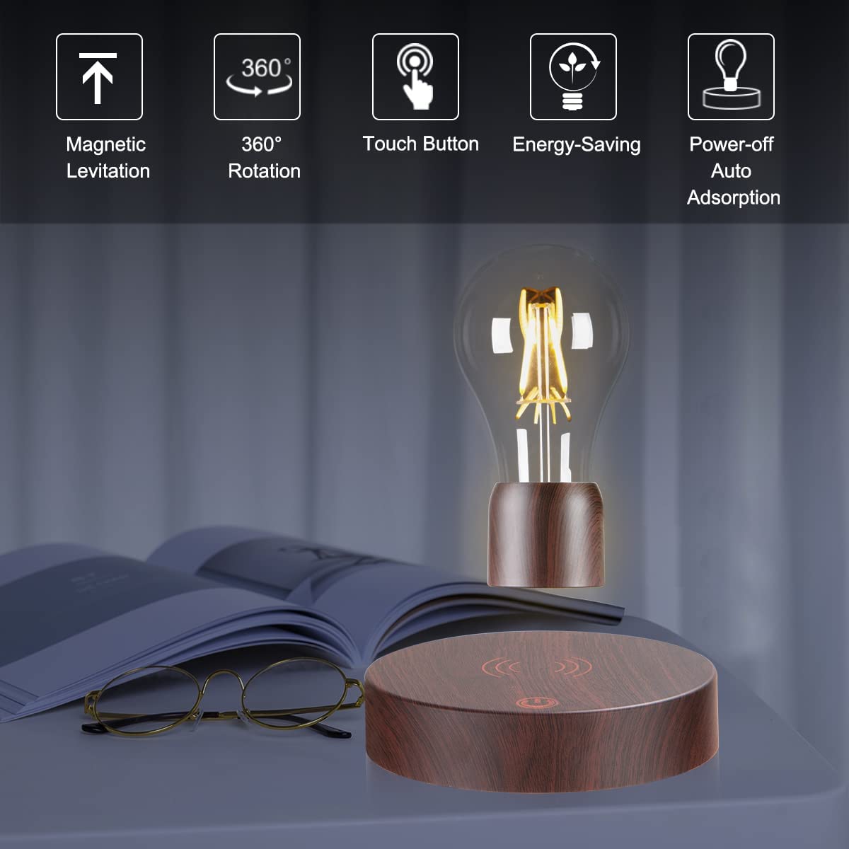 Magnetic Levitating Floating Wireless LED Light Bulb