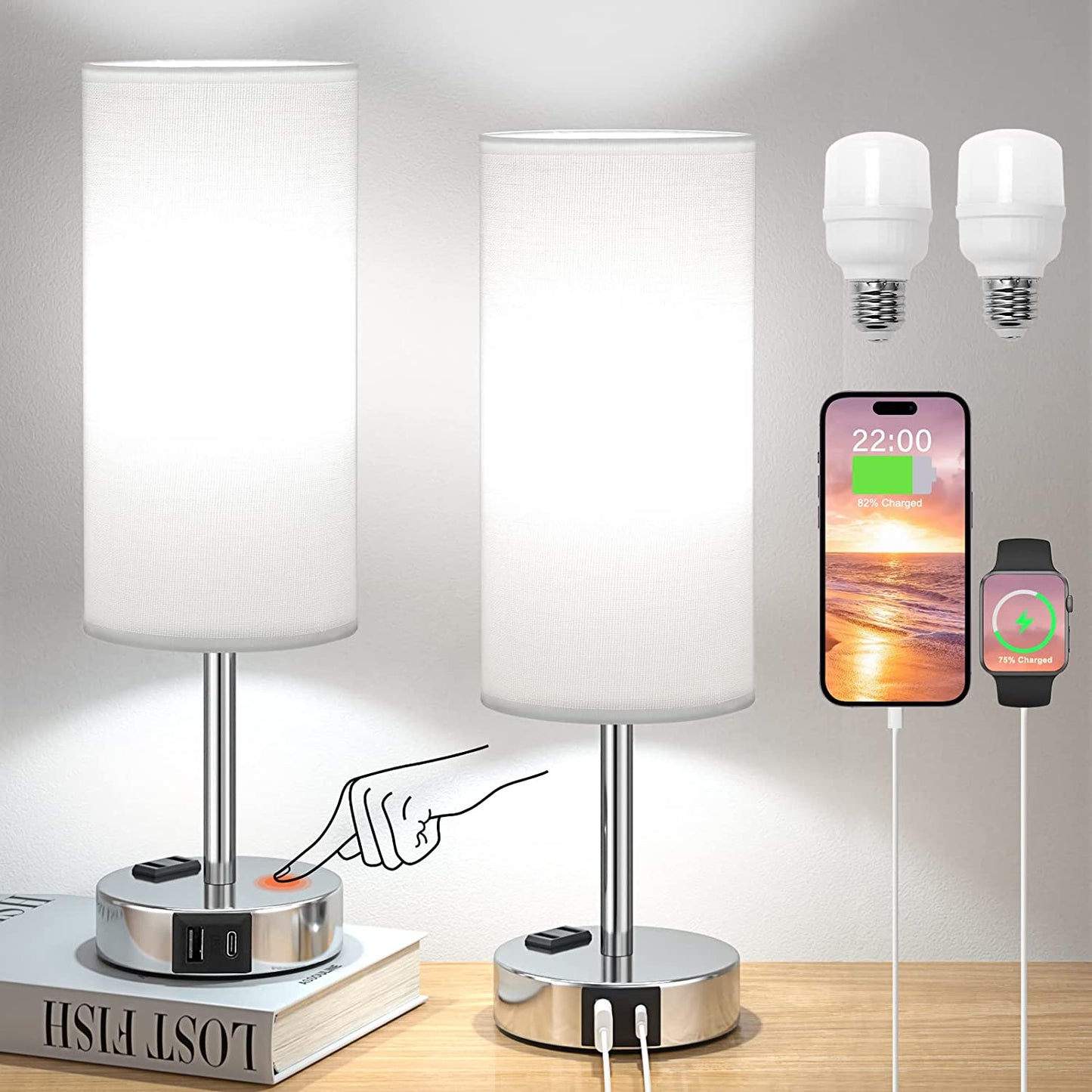 Touch Bedside Lamps