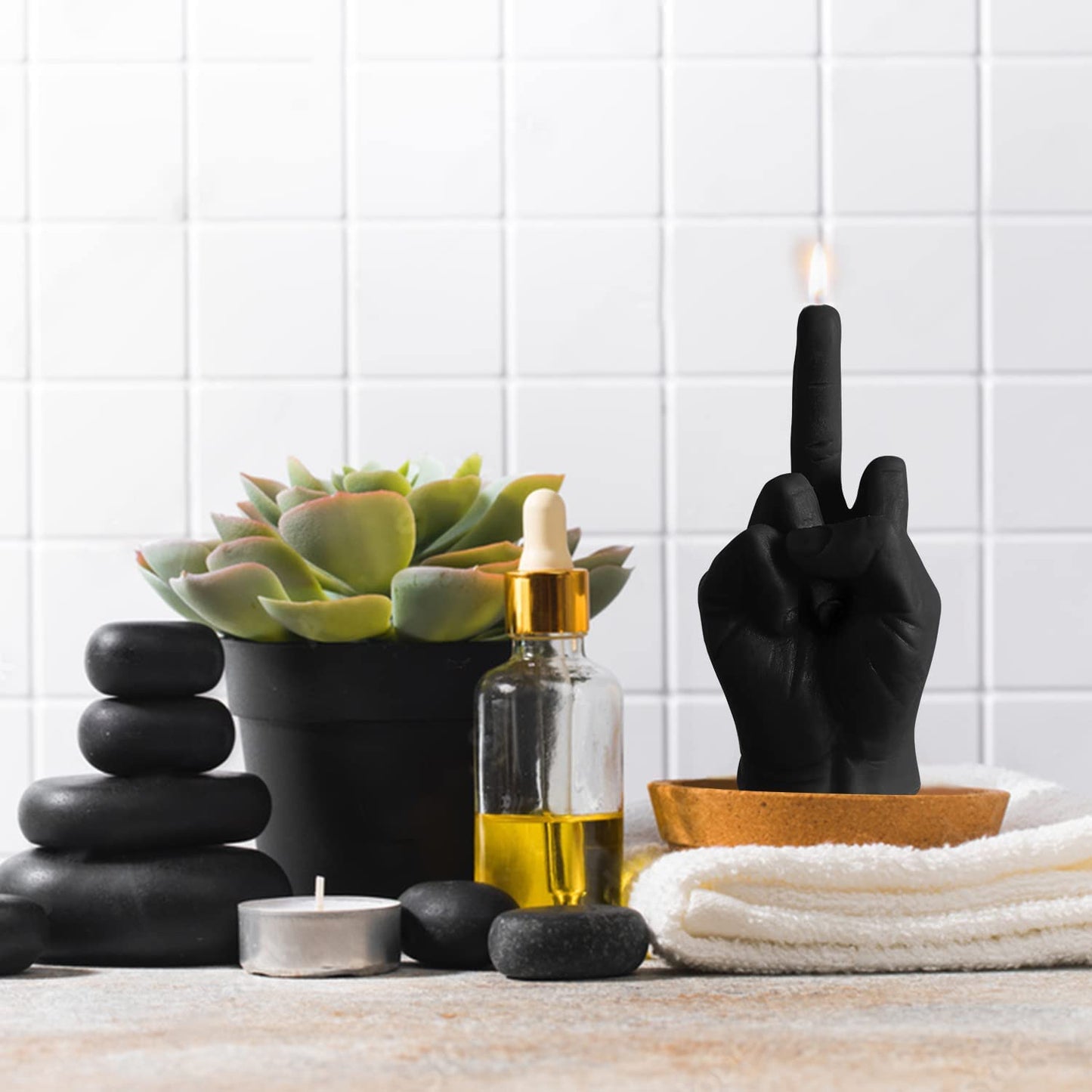 Middle Finger Scented Candle